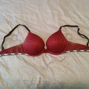 Victoria's Secret PINK Leopard Push Up Bra 34C